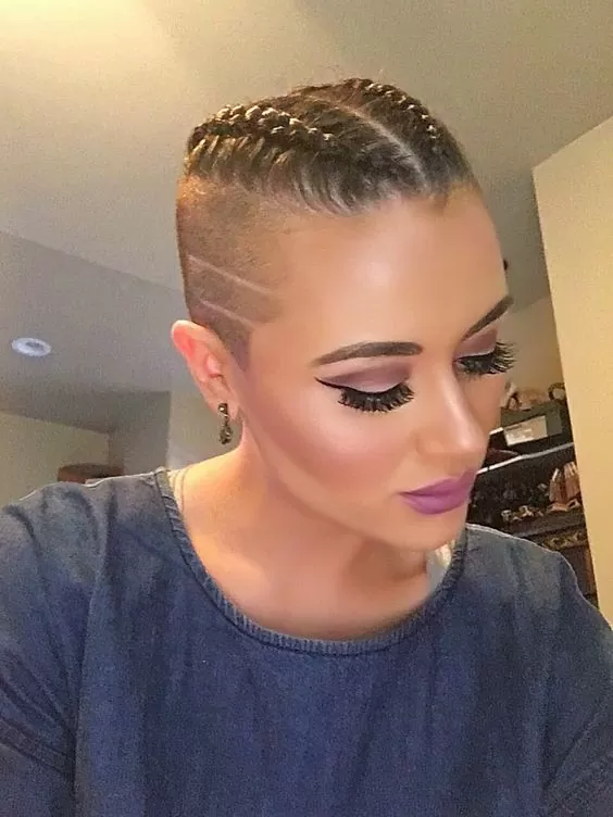 dutch braids undercut
