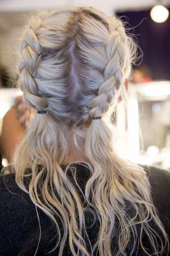 dutch braid pigtails