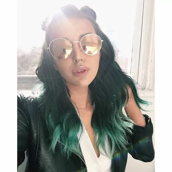 enchanted forest dip dye