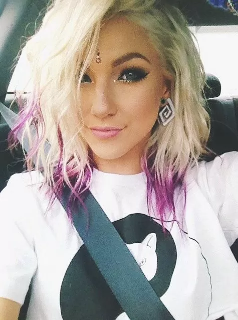 fuchsia mini dip dye