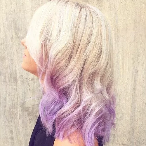 lavender dip dye