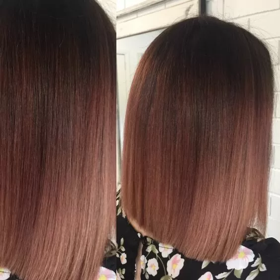 light mahogany ombre