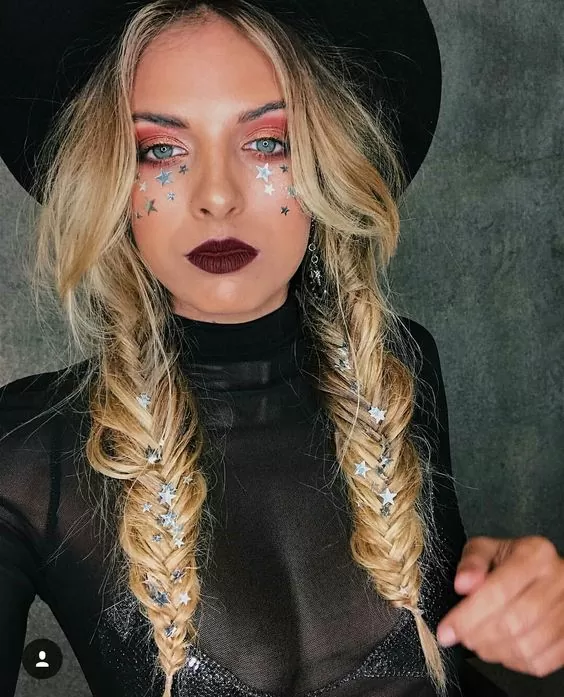 messy fishtail braids