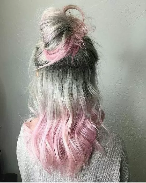 millennial pink dip dye
