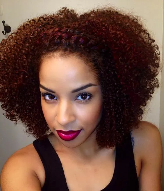 natural mahogany curls