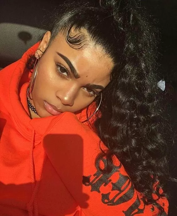 ponytails with baby hair