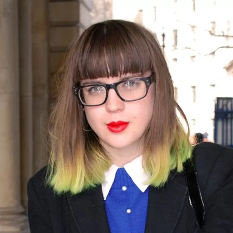 yellow and green dip dye