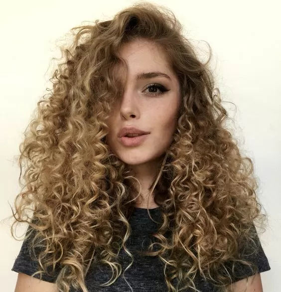 brushed out pencil curls