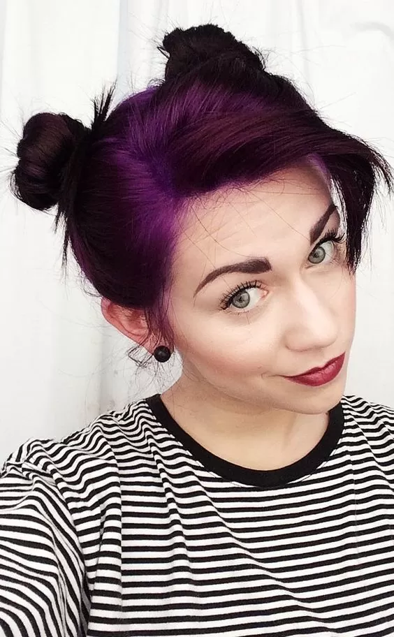 Dark Plum with Violet Roots