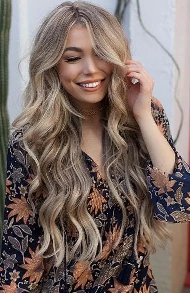 sandy blonde flamboyage