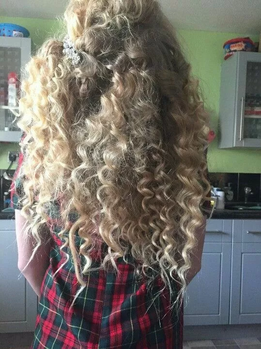 tousled chopstick curls