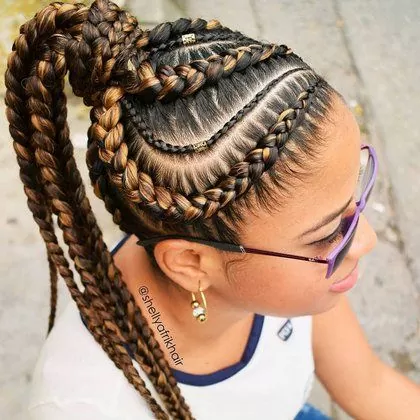 Goddess Braids Ponytail