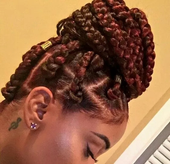 Jumbo Braids Bun