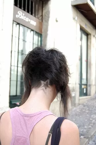 choppy nape undercut