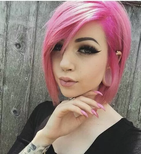 polished pink bob
