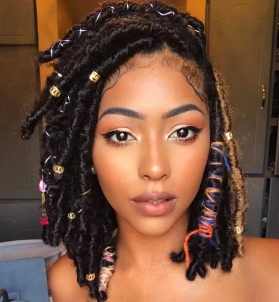 bohemian short faux locs