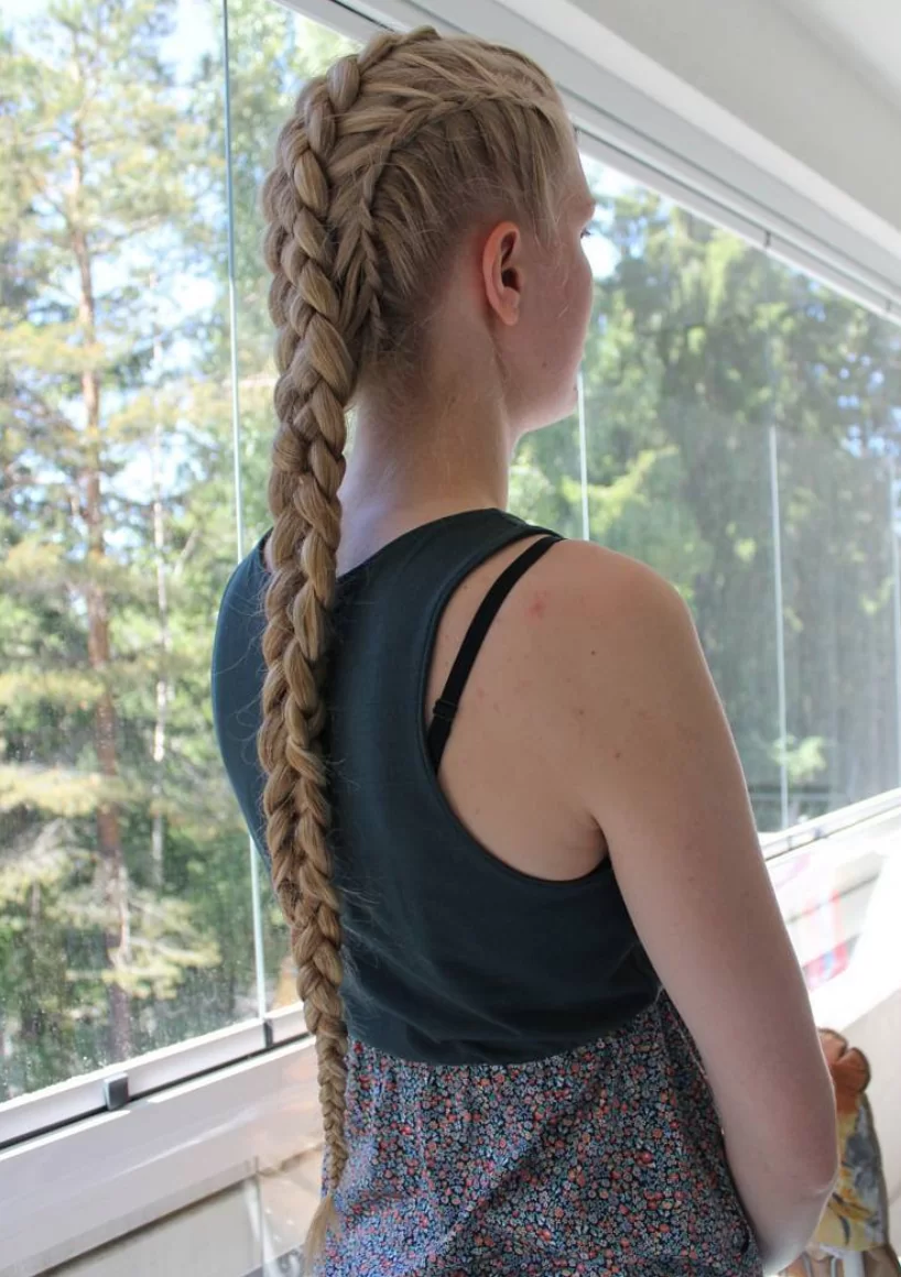 french ladder braids