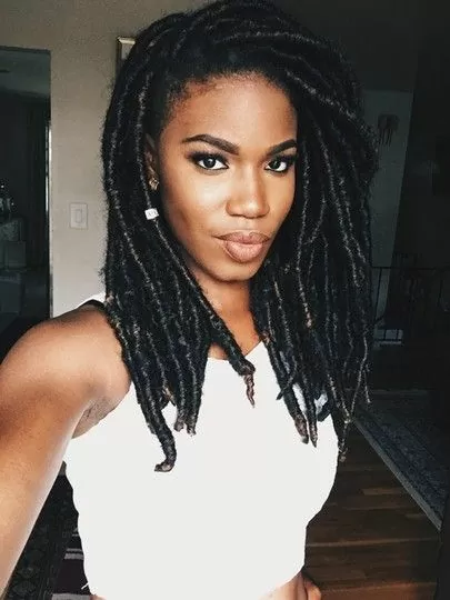 mid length faux locs