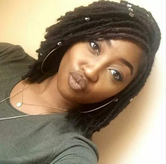 short layered faux locs