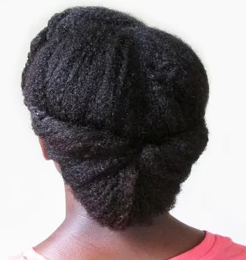 two strand twist updo