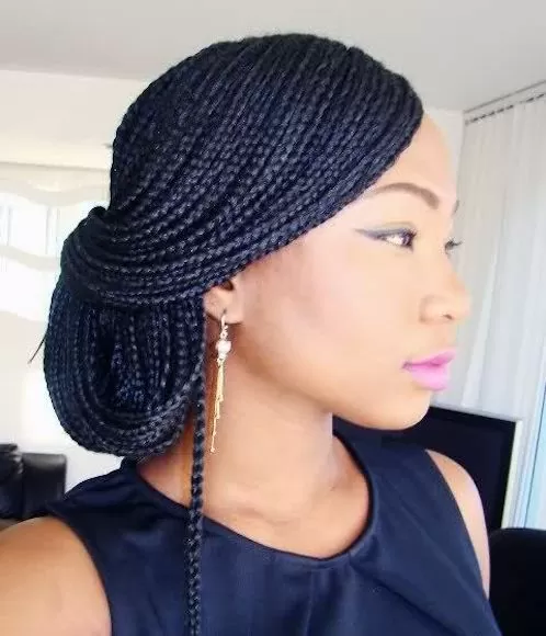 Individual Braids Side style