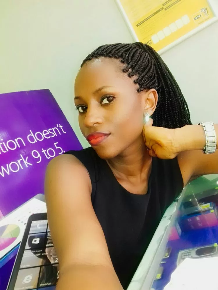 individual braids ponytail