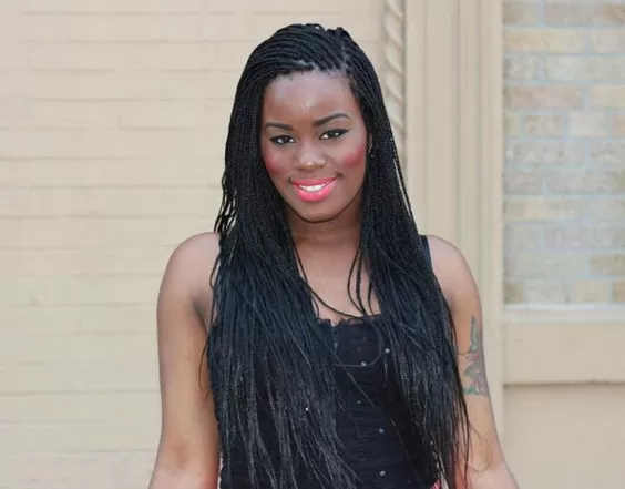 long individual braids