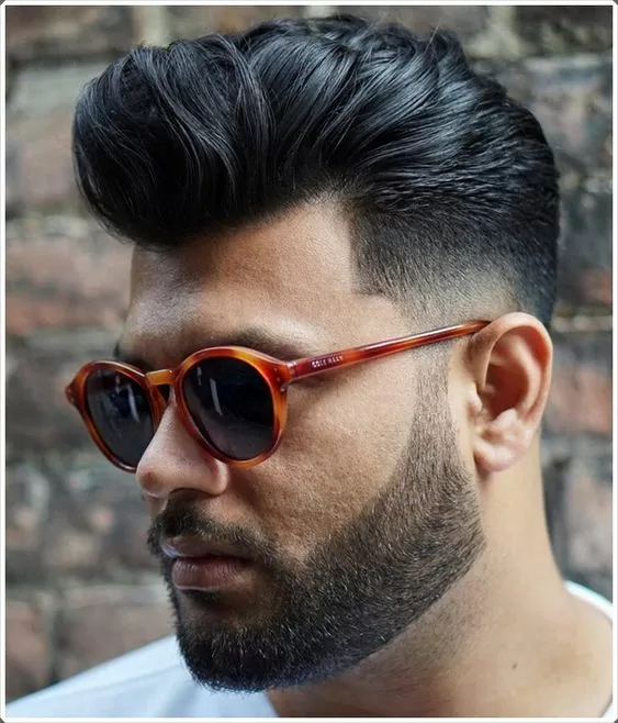 thick hair pompadour