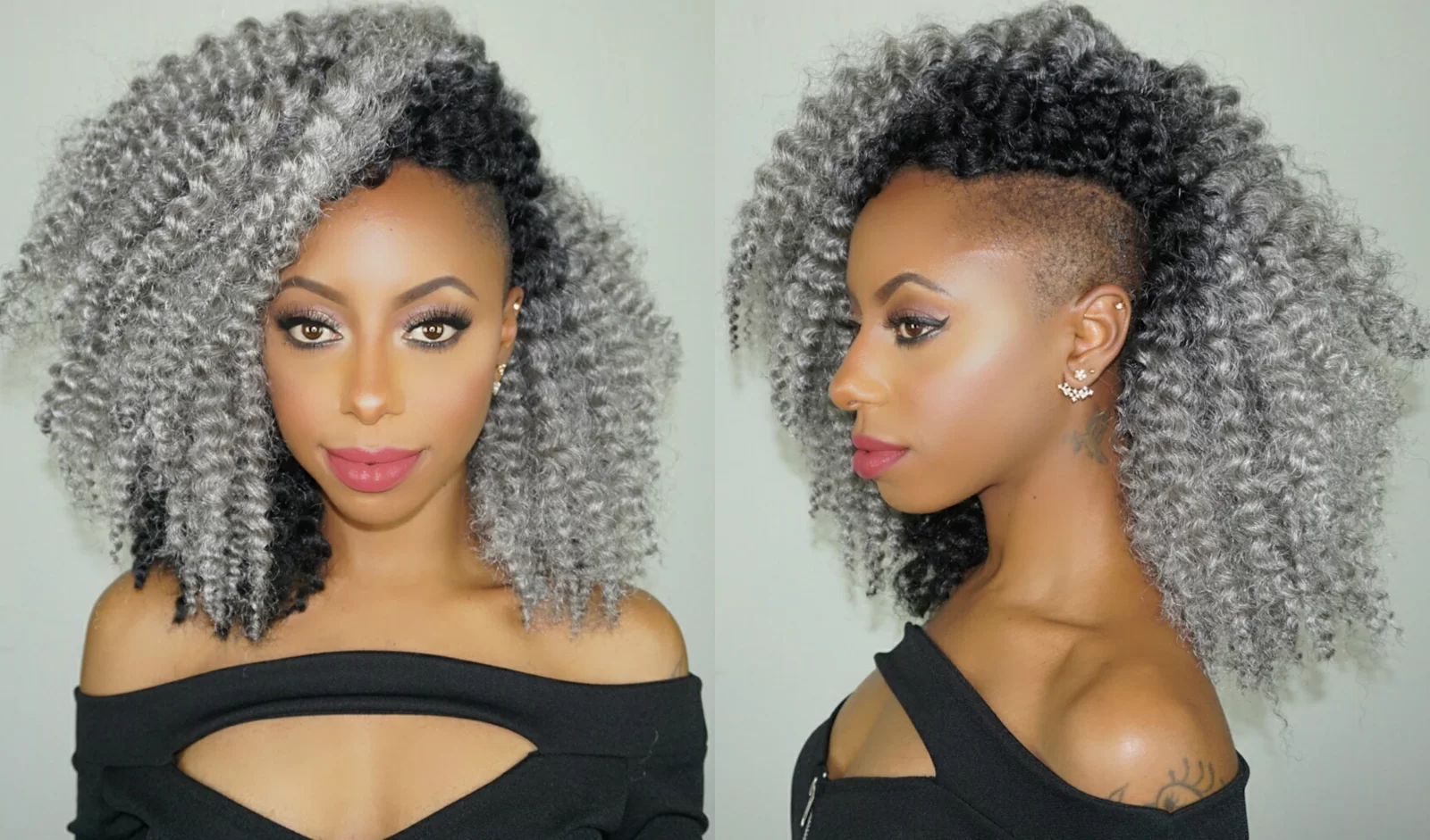 Silver Crochet Twist Out