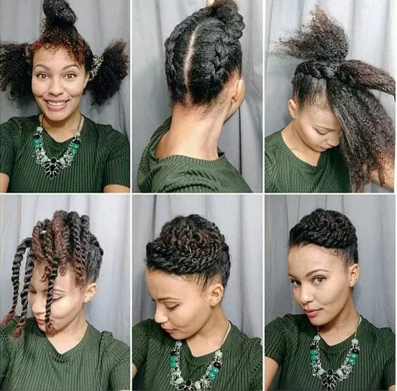 Two strand twist updo