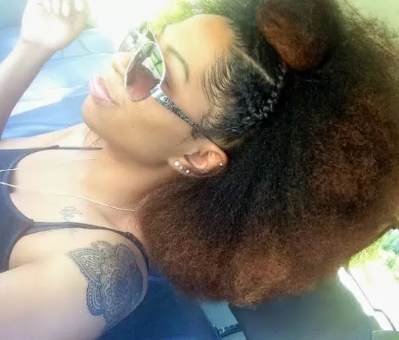 blowout on natural hair