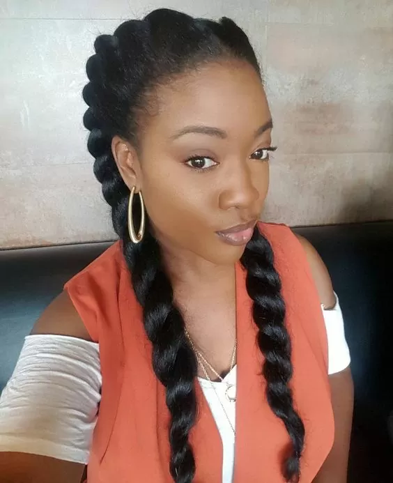 Dutch braids natural hair natural hair