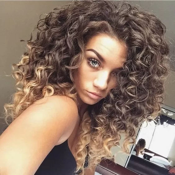 Spiral Perm ombre