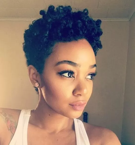 short black hair fro women