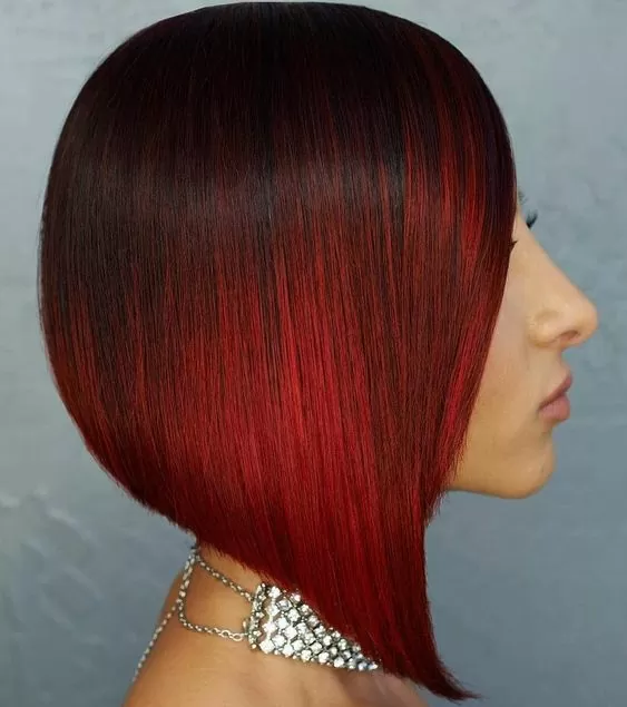 Cherry Red Balayage