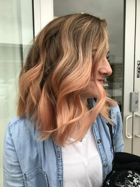 Ash Blonde to Blorange Ombre