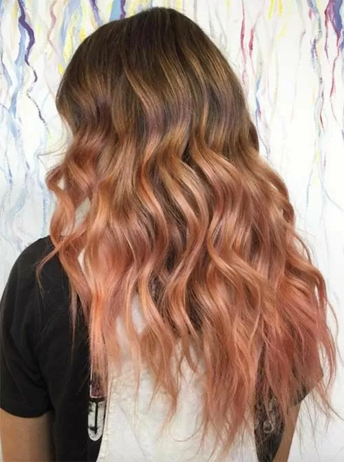 Brunette to Blorange Ombre