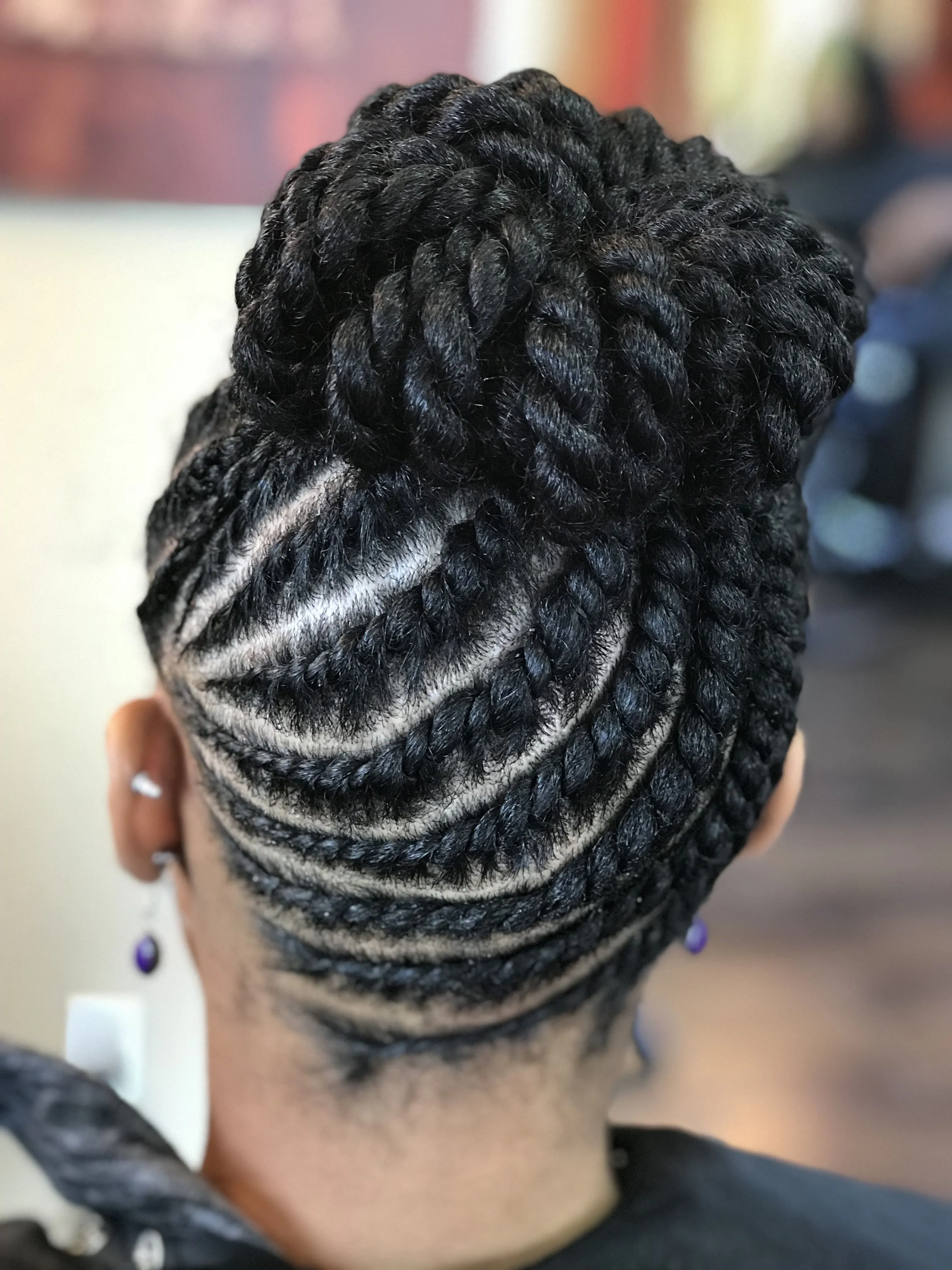 Senegalese Twists Feed In Braid Styles