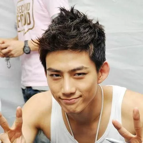 Short and Spiky Korean Hairstyle