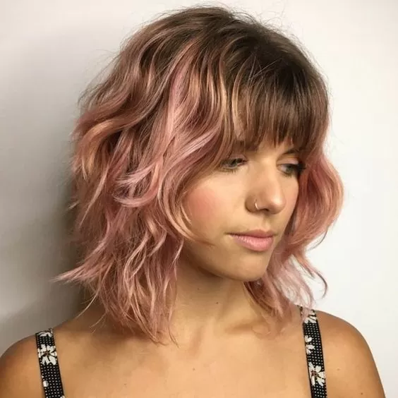 Cherry Blossom Pink Highlights