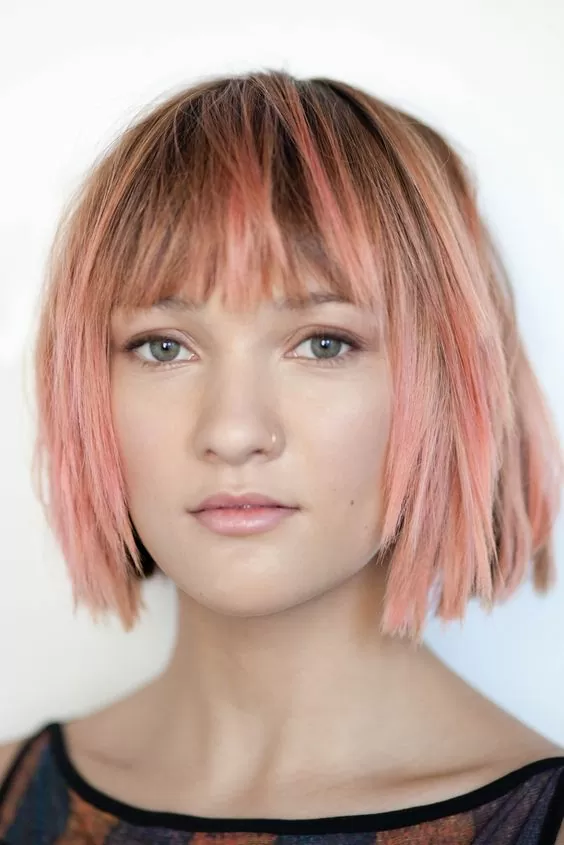 Chunky Watermelon Pink Highlights