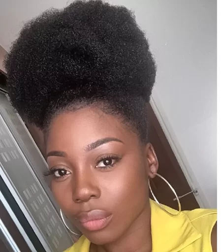 afro puff 4c hair