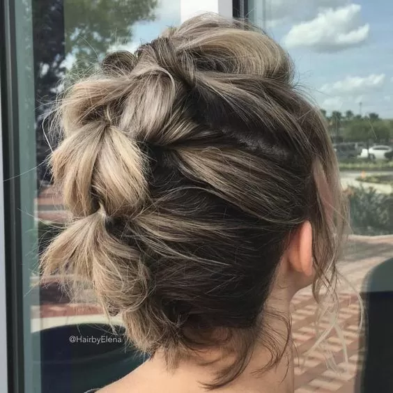 Pull-Through Braid Faux Hawk