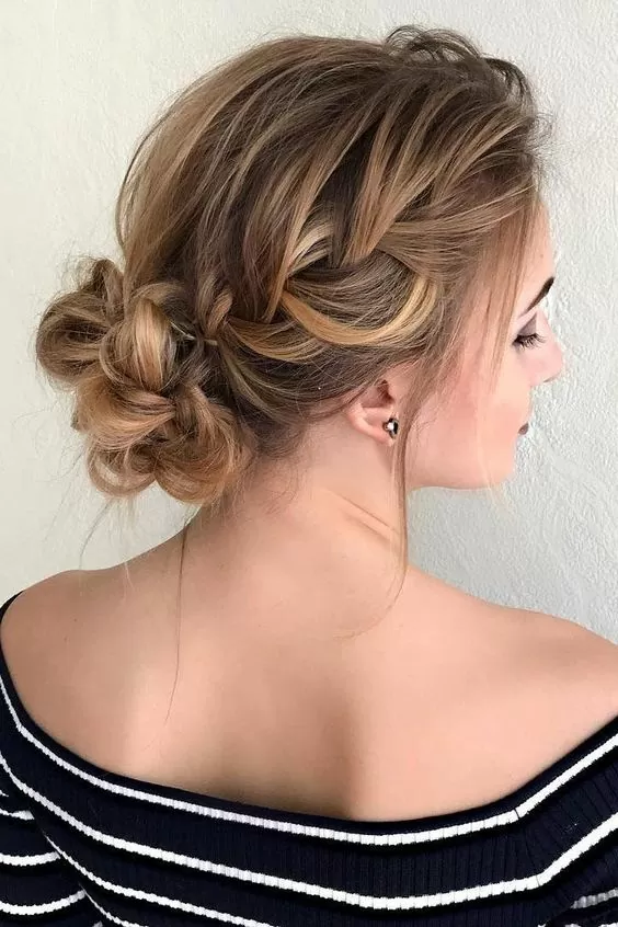Tortoiseshell Hair in Bridal Updo