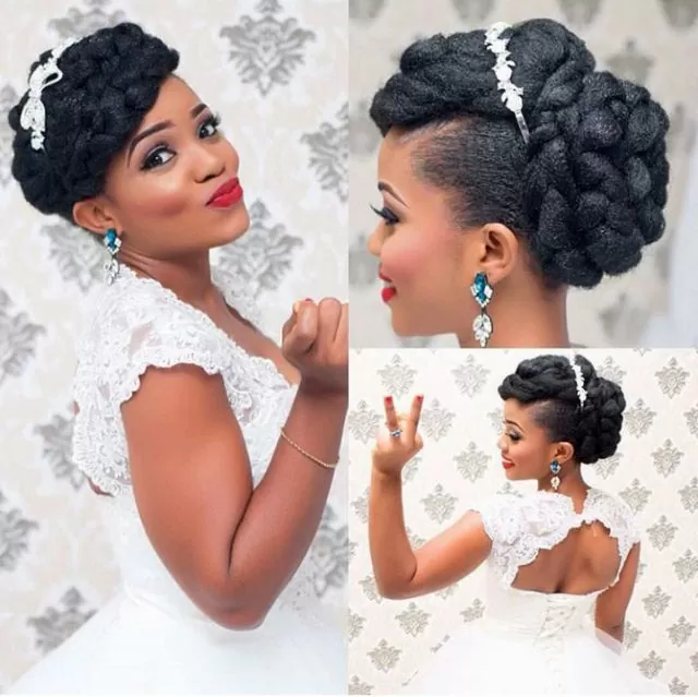 black wedding updos