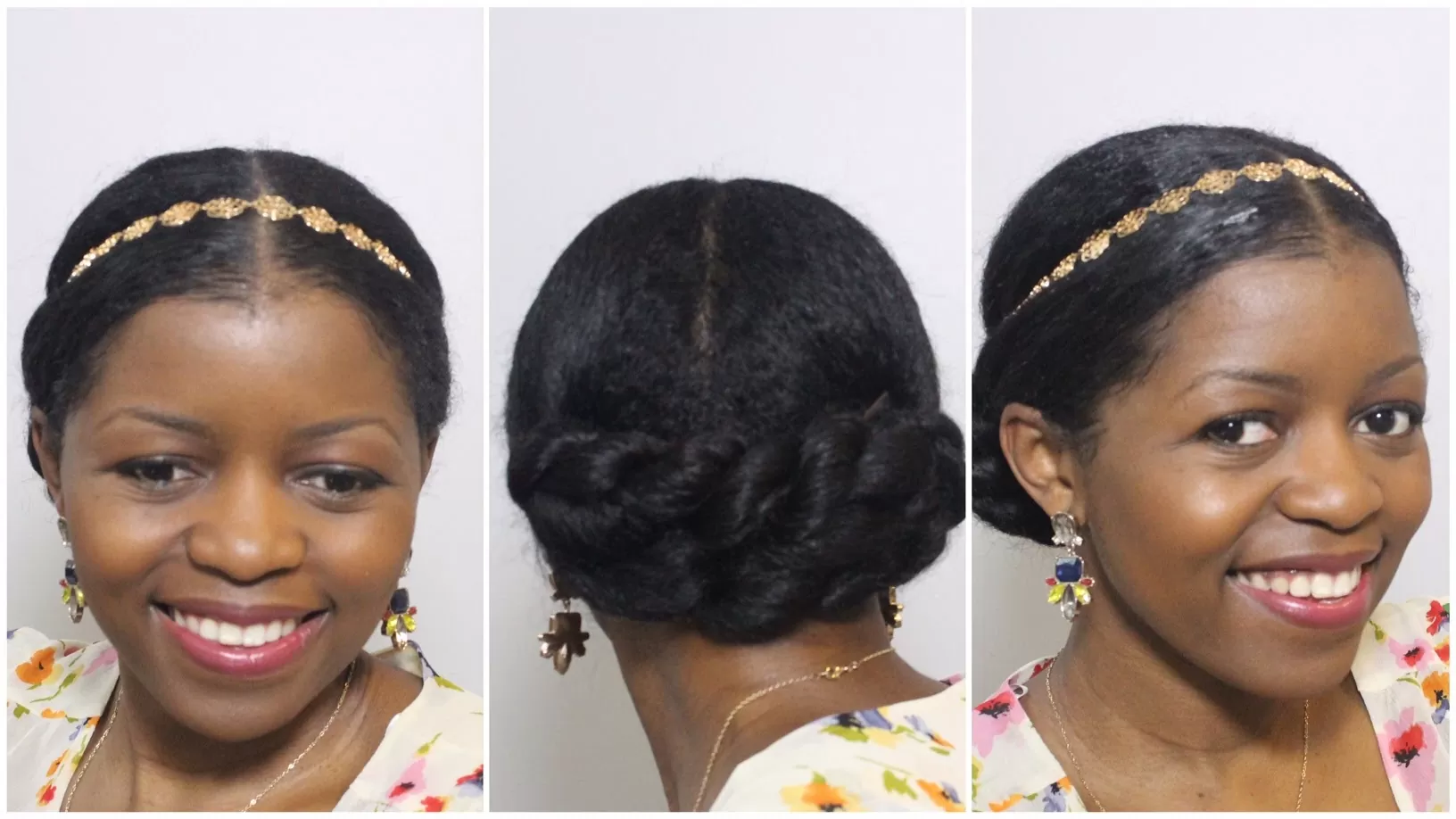 crown black updo