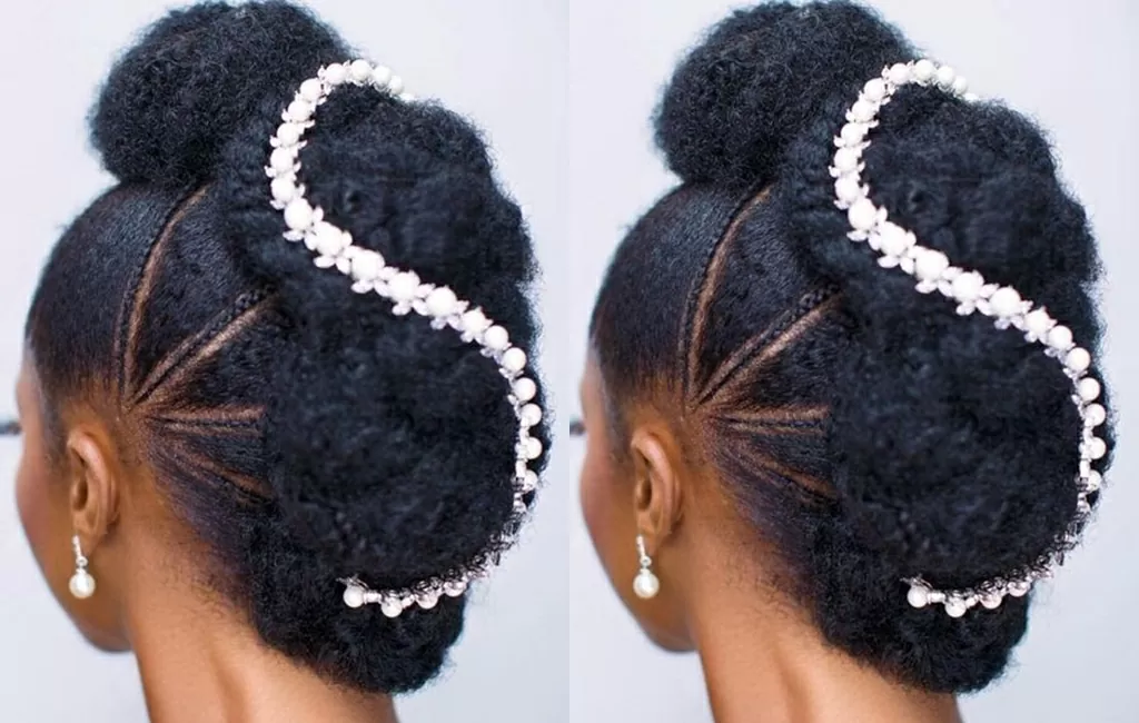 natural hair updo