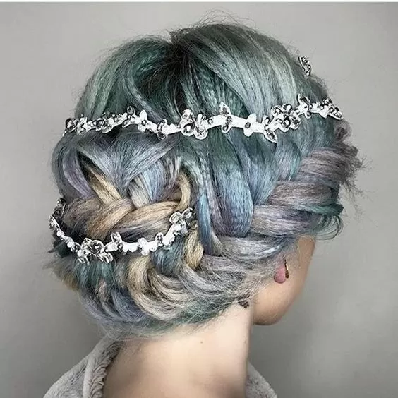 Crimped Bridal Up Do