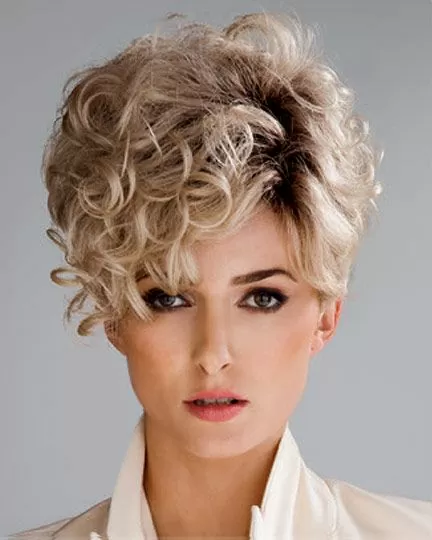 Layered Curly Pixie Cut