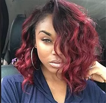a line Red Bob Sew In